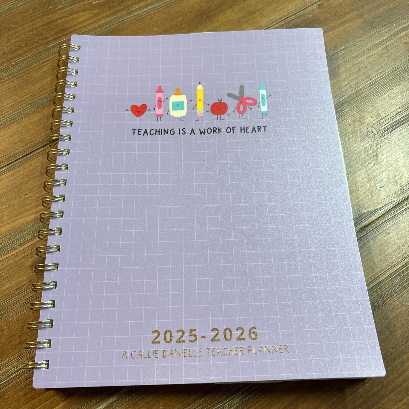 Callie Danielle 2025-2026 Teacher Planner Purple Teaching Is A Work Of Heart Callie Danielle 2025-2026 Teacher Planner Purple Teaching Is A Work Of Heart