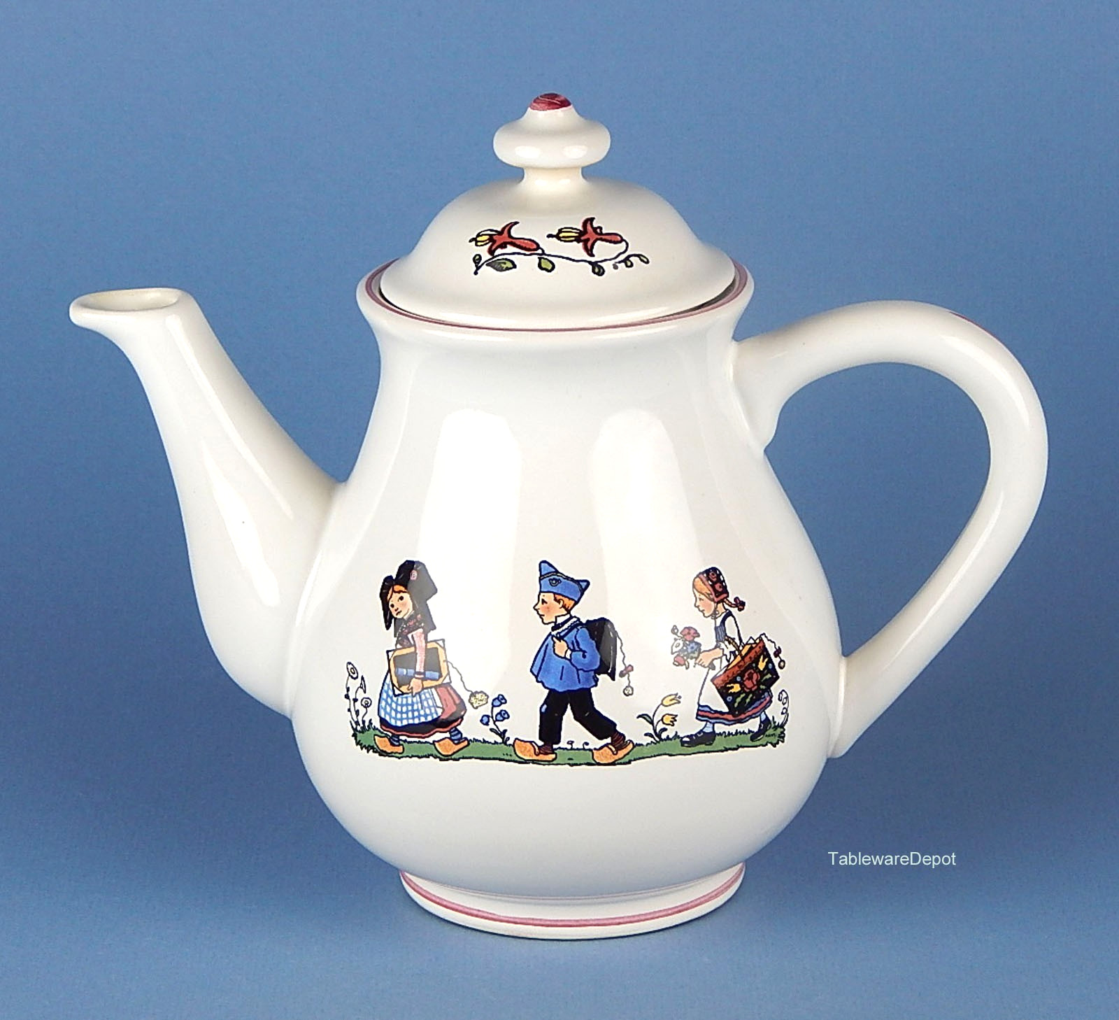 Ceramiques by Elchinger, HANSI, 4 Cup Coffee/Tea Pot, MINT UNUSED Condition