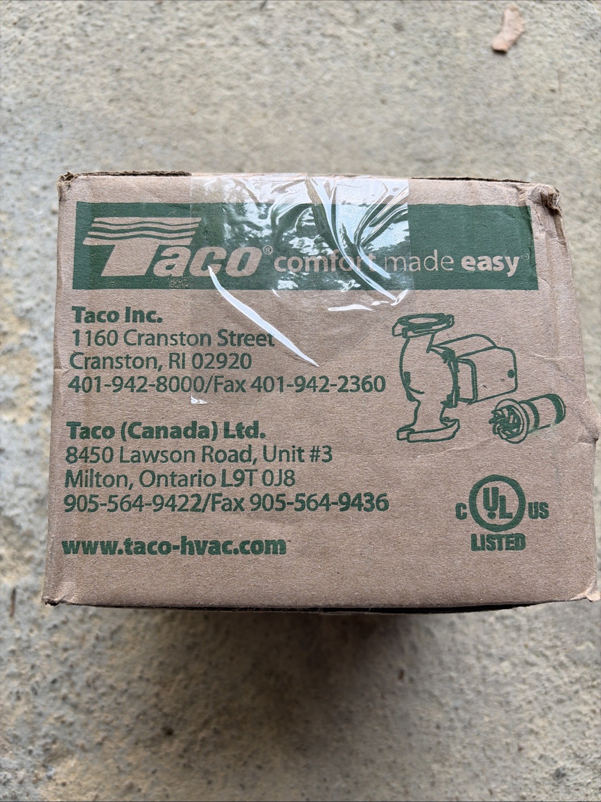 Taco 007-F5 Cast Iron Circulator, 1/25 HP Taco 007-F5 Cast Iron Circulator, 1/25 HP