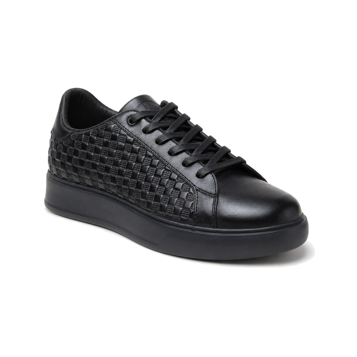 Bogota Leather Kennedy Men's Black Leather Lace Up Sneakers Bogota Leather Kennedy Men's Black Leather Lace Up Sneakers