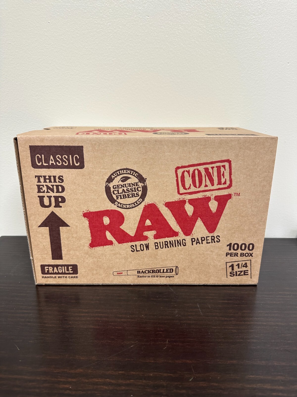 RAW Cones 1 1/4 Classic | Bulk Wholesale Box | 1000 Cones BackRolled New Release RAW Cones 1 1/4 Classic | Bulk Wholesale Box | 1000 Cones BackRolled New Release