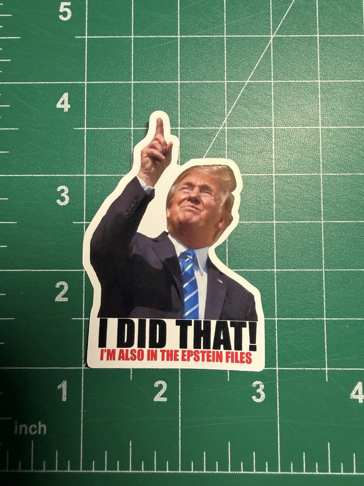 Trump “I DID THAT - I’M ALSO IN THE EPSTEIN FILES” Stickers -10pc- Decals Trump “I DID THAT - I’M ALSO IN THE EPSTEIN FILES” Stickers -10pc- Decals