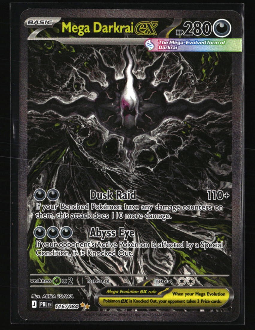 Mega Darkrai ex ME05: Pitch Black #116/084 Mega Darkrai ex ME05: Pitch Black #116/084