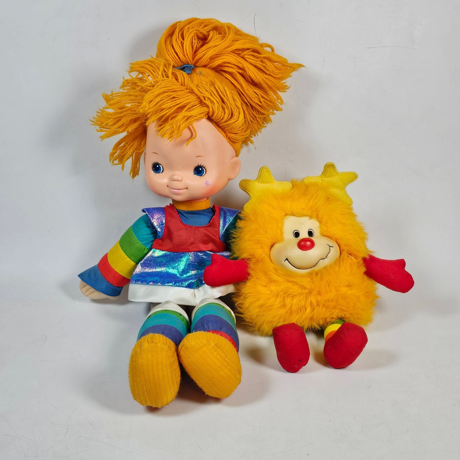 Vintage 1983 Rainbow Brite Doll and Twink Sprite Plush Lot Mattel Hallmark Vintage 1983 Rainbow Brite Doll and Twink Sprite Plush Lot Mattel Hallmark
