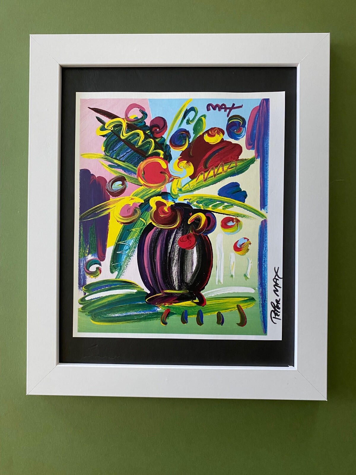 PETER MAX BEAUTIFUL SIGNED ART PRINT IN NEW FRAME POP ART HOME DECOR PETER MAX BEAUTIFUL SIGNED ART PRINT IN NEW FRAME POP ART HOME DECOR