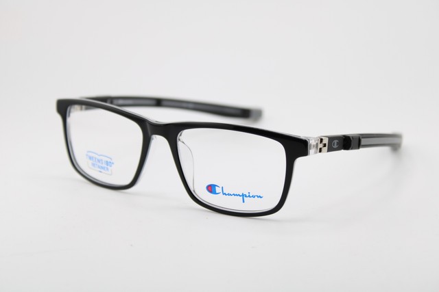 NEW CHAMPION CLUTCH C01 RETAINER BLACK GREY AUTHENTIC EYEGLASSES 49-16