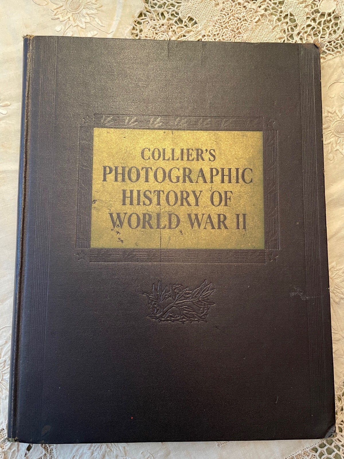 Vintage Collier's Photographic History Of World War II Large Book Vintage Collier's Photographic History Of World War II Large Book