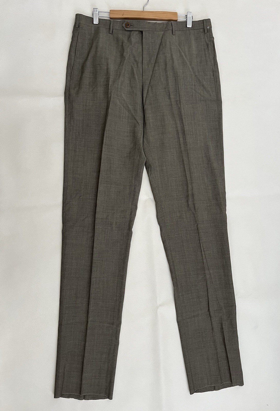 Zanella NWOT Parker Men’s 36 Unhemmed 100% Virgin Wool Dress Pants Made in Italy