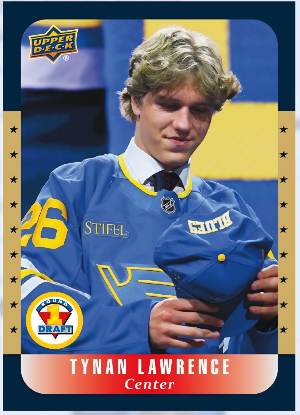 Epack 2026 Upper Deck NHL DRAFT #FDR-TL  RED XX/99  TYNAN LAWRENCE EPACK Blues