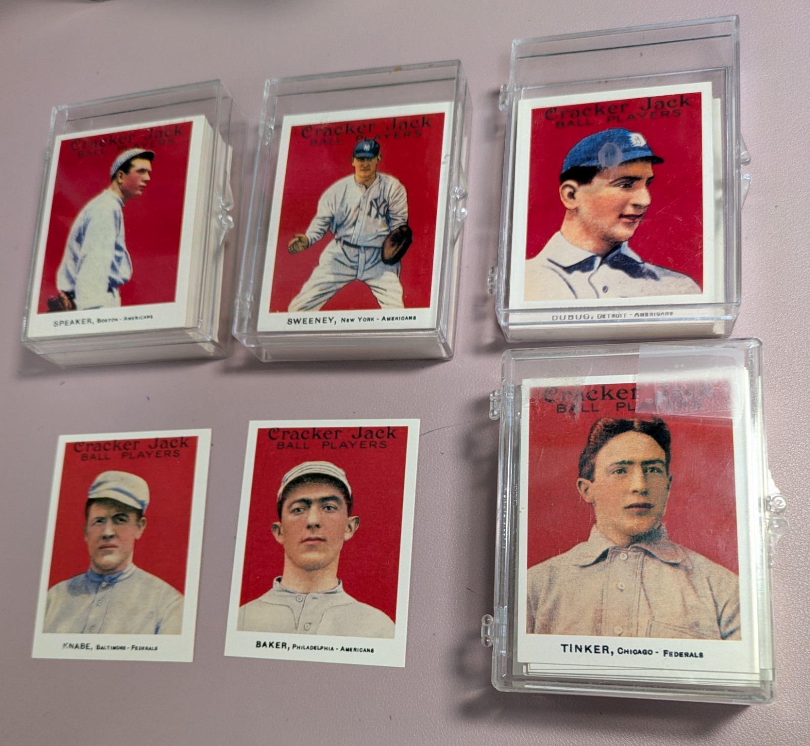 1983 Renata Galasso Reprint of 1915 Cracker Jack 176 Baseball Cards Complete Set 1983 Renata Galasso Reprint of 1915 Cracker Jack 176 Baseball Cards Complete Set