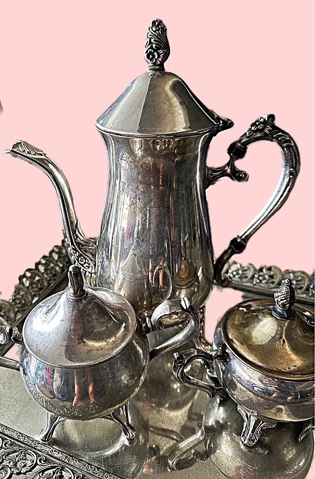 Vintage tea set w/ tray