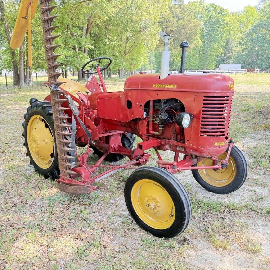 Massey-Harris Pony Farm Tractor 2WD Red/Yellow Vintage New Tires New Battery. Massey-Harris Pony Farm Tractor 2WD Red/Yellow Vintage New Tires New Battery.