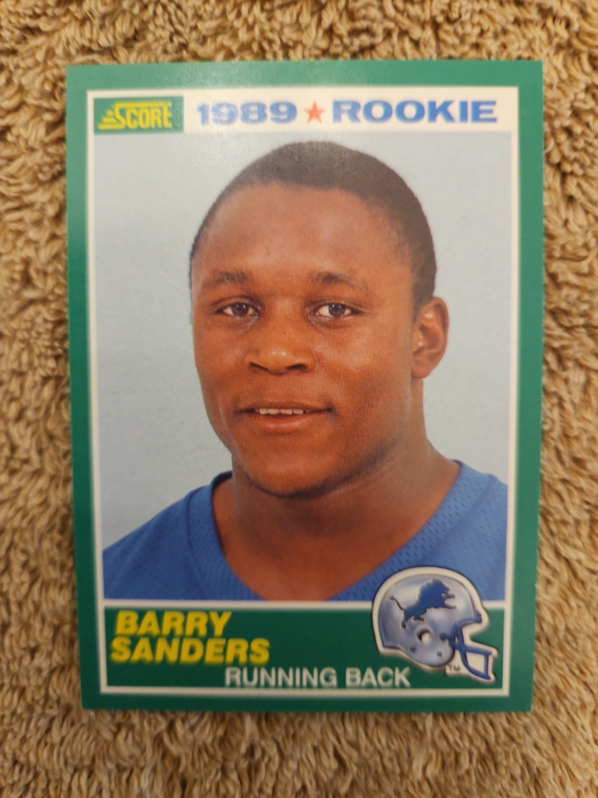 1989 Score - 1989 Rookie Barry Sanders #257 (RC) Straight From A New Pack