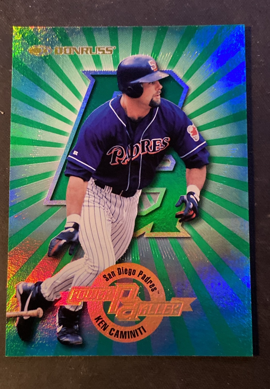 1997 Donruss - Power Alley Green Ken Caminiti #12 /3750 1997 Donruss - Power Alley Green Ken Caminiti #12 /3750
