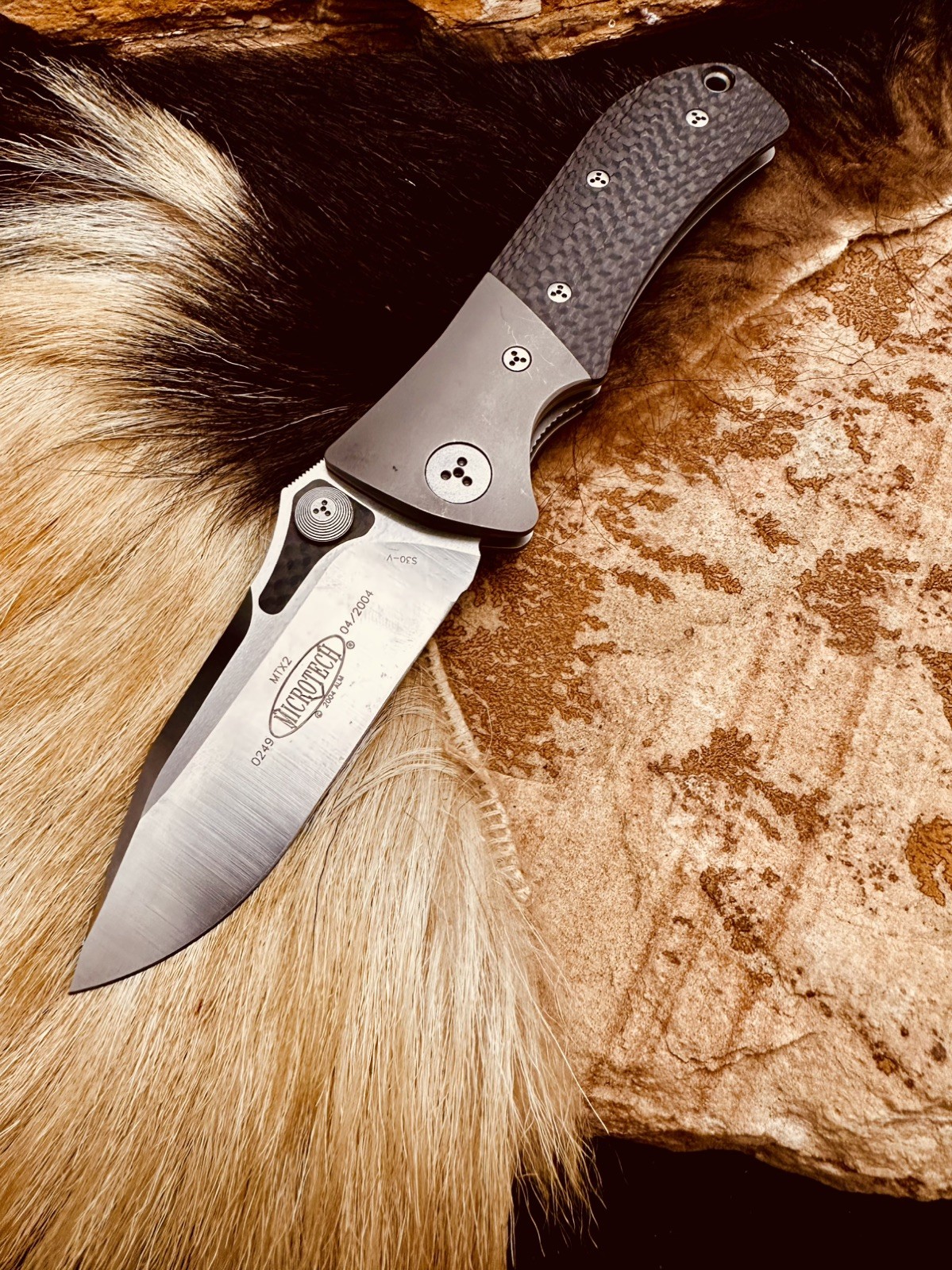 Microtech MTX2-D/A Knife, RARE 2004, NIB, 129-4, S35VN, Microtech MTX2-D/A Knife, RARE 2004, NIB, 129-4, S35VN,
