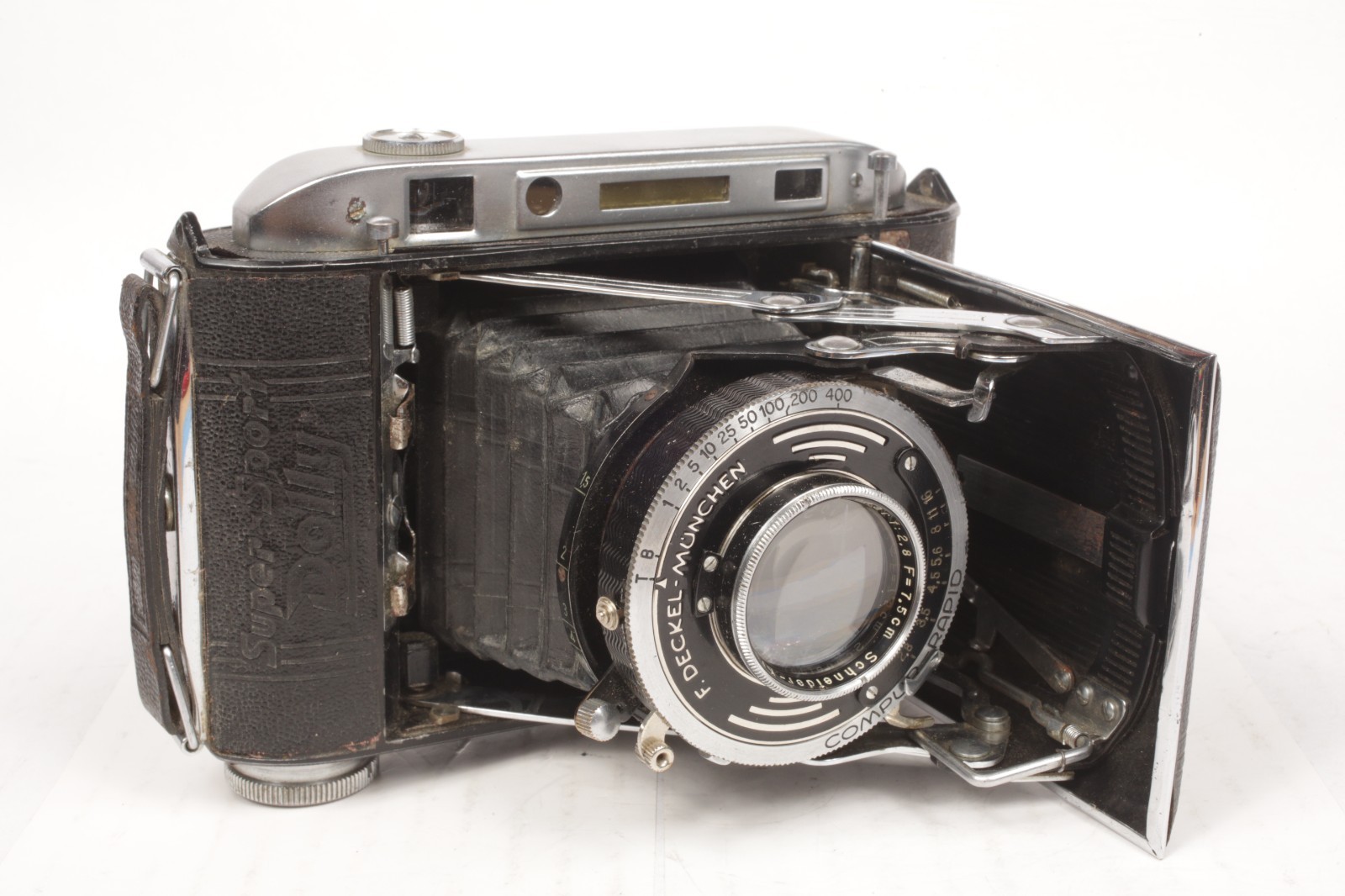 CERTO SUPER SPORT DOLLY Folding 6x6 Rangefinder Camera w/ 75mm f/2.8 Xenar Lens