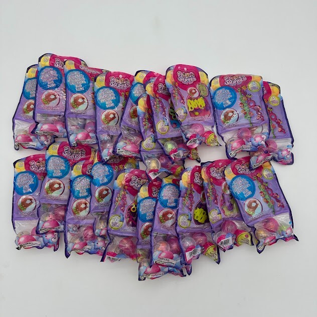 Pink Bag Squinkies, Lot Of 20 Sealed Packs: 60 Squinkies, Stickers And More...