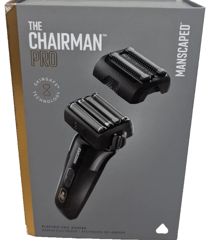 MANSCAPED® The Chairman PRO Men’s Foil Face Shaver - Two Interchangeable Blades