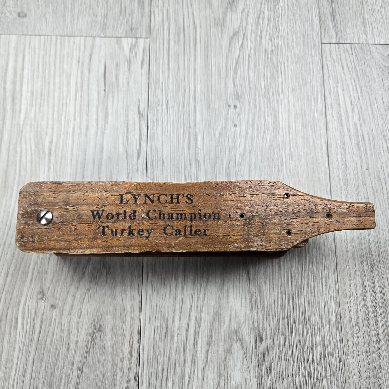 Vintage Lynch\'s World Champion Turkey Call 3 Hole Model 102 1958 Birmingham Vintage Lynch\'s World Champion Turkey Call 3 Hole Model 102 1958 Birmingham