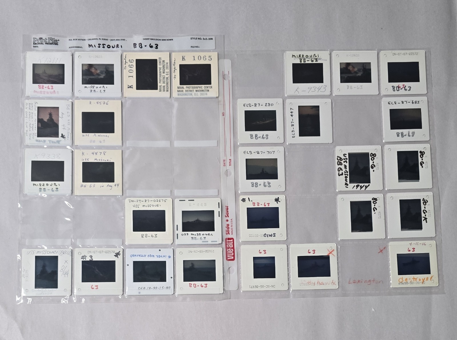 Vintage US Navy Slides USS Missouri BB63 Lot Of 29 Vintage US Navy Slides USS Missouri BB63 Lot Of 29