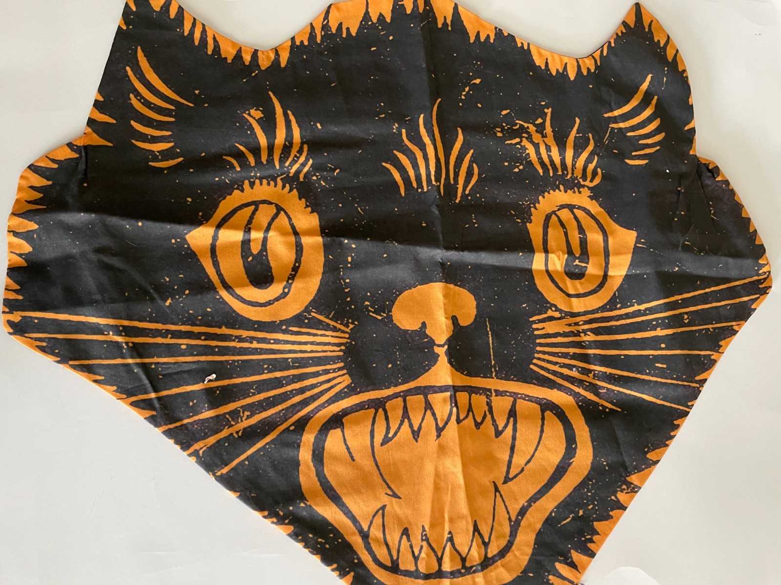 Beistle Style Black Scaredy Cat Halloween Throw Pillow Decor unstuffed to finish Beistle Style Black Scaredy Cat Halloween Throw Pillow Decor unstuffed to finish