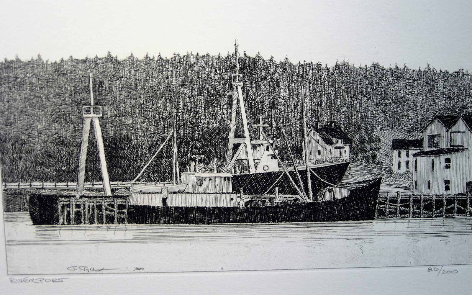 JONATHAN TALBOT   ORIGINAL ETCHING  