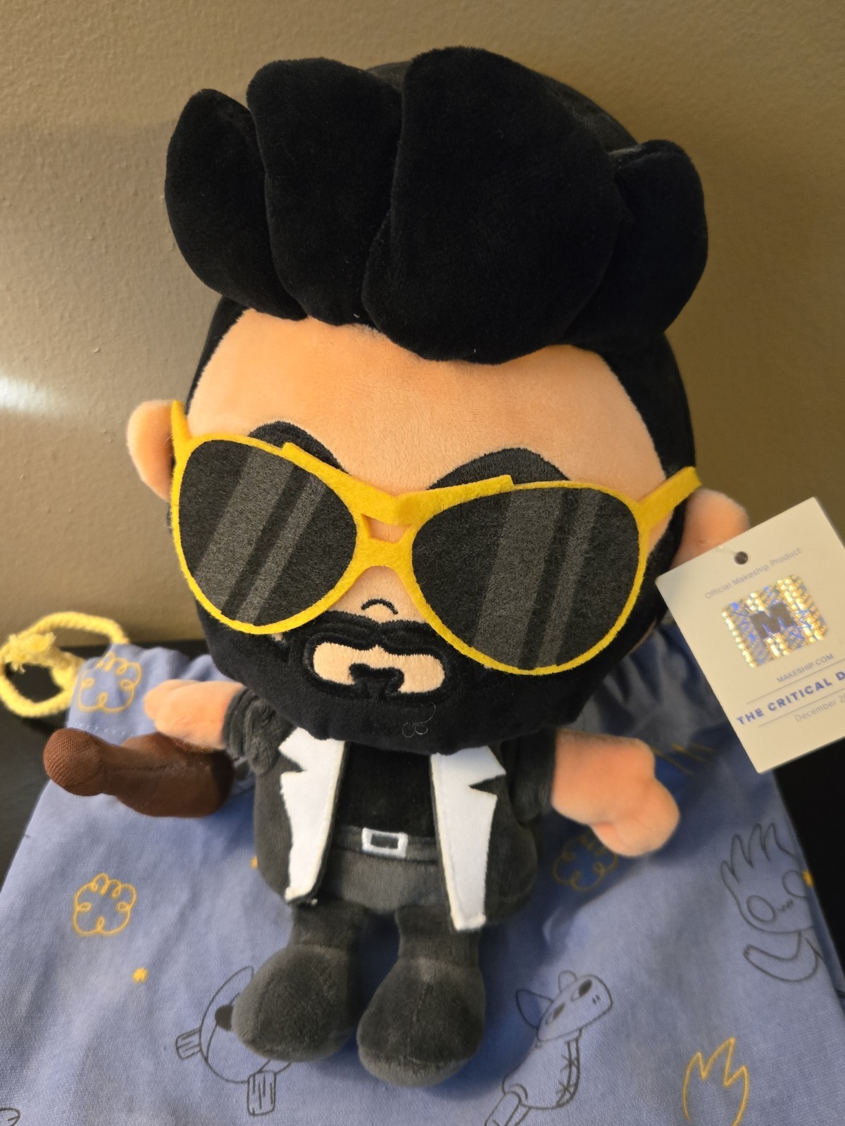 The Critical Drinker Makeship Plush December 2021 Limited Edition With Bag