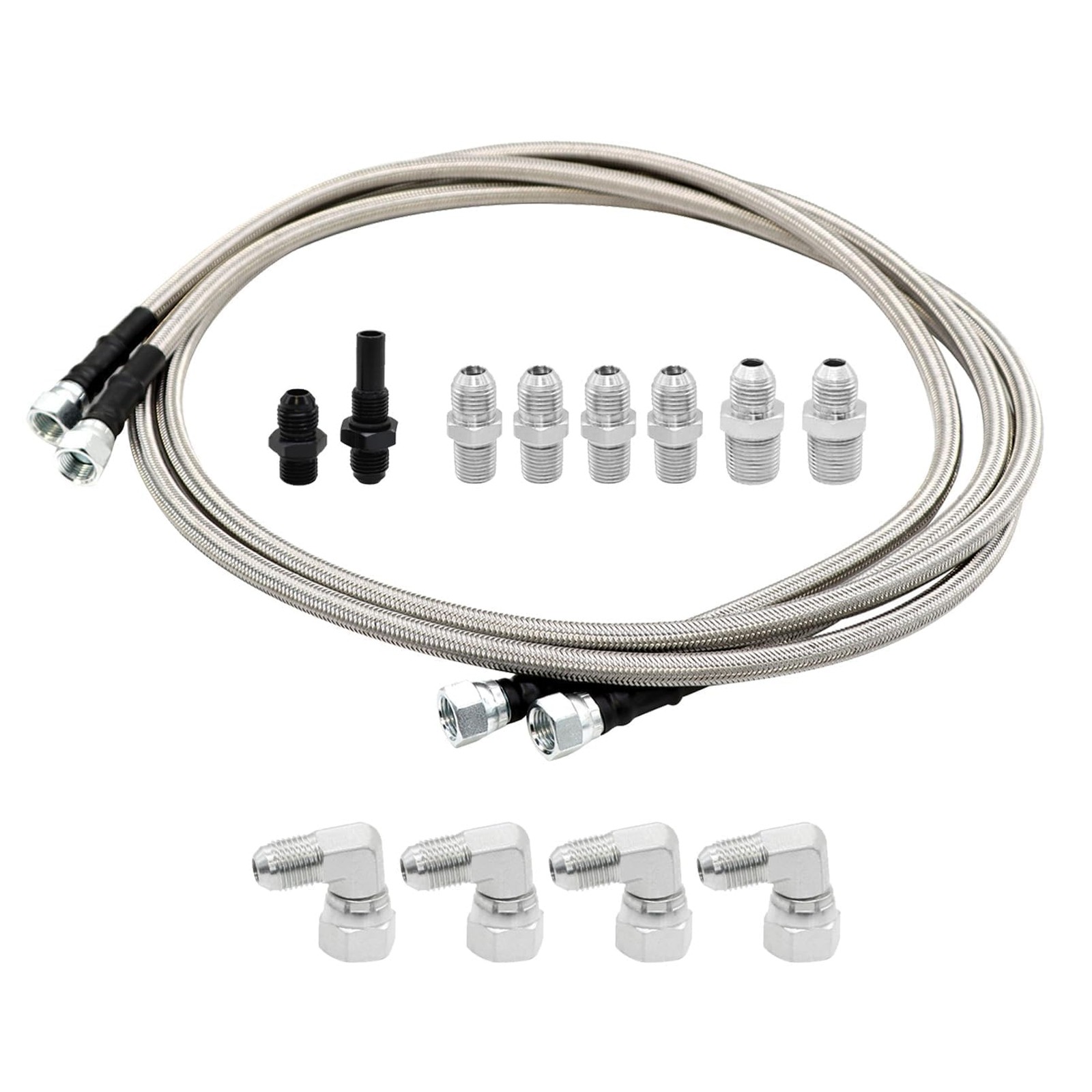70 Inch Flexible SS Braided Transmission 70 inches, Silver 70 Inch Flexible SS Braided Transmission 70 inches, Silver