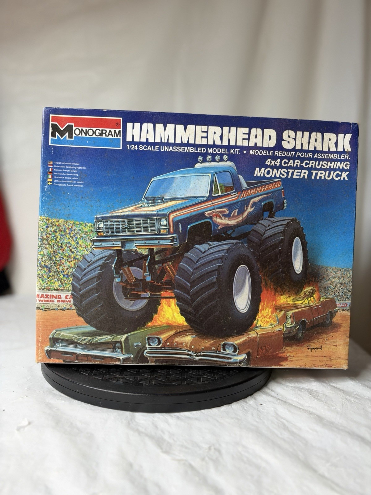 Vintage 1985 Monogram Hammerhead Shark Monster Truck 1:24 Model Kit 2421