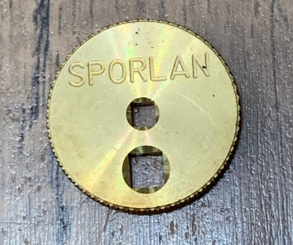 Parker SPORLAN TXV Adjustment Tool Coin, Brass Service Tool, New Parker SPORLAN TXV Adjustment Tool Coin, Brass Service Tool, New