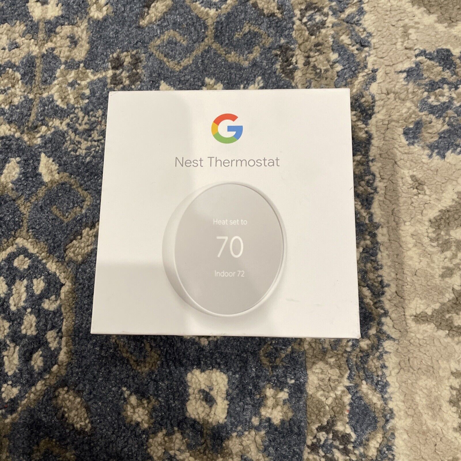 Google Nest G4CVZ Programmable Wi-Fi Smart Thermostat Snow