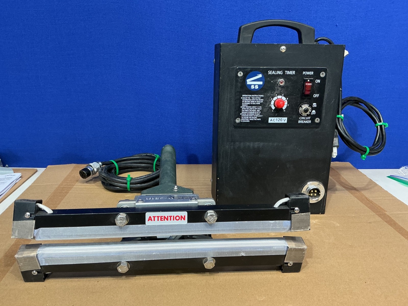 Sealer Sales WD-305HT 120v Heavy Duty Portable Double Impulse Sealer Used Nice Sealer Sales WD-305HT 120v Heavy Duty Portable Double Impulse Sealer Used Nice