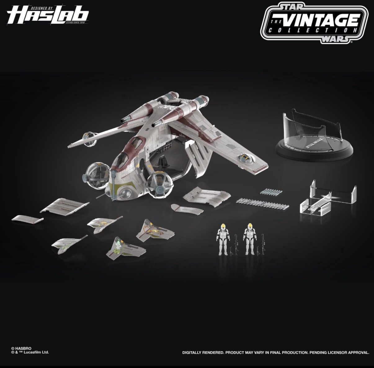 Haslab Star Wars The Vintage Collection LAAT/I Republic Gunship *IN HAND* Haslab Star Wars The Vintage Collection LAAT/I Republic Gunship *IN HAND*