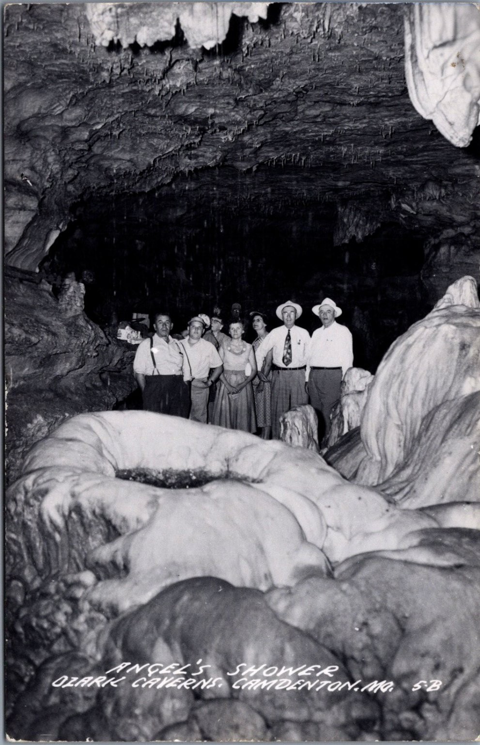 RPPC Angel's Shower Ozark Caverns Camdenton MO Vintage Real Photo Postcard RPPC Angel's Shower Ozark Caverns Camdenton MO Vintage Real Photo Postcard