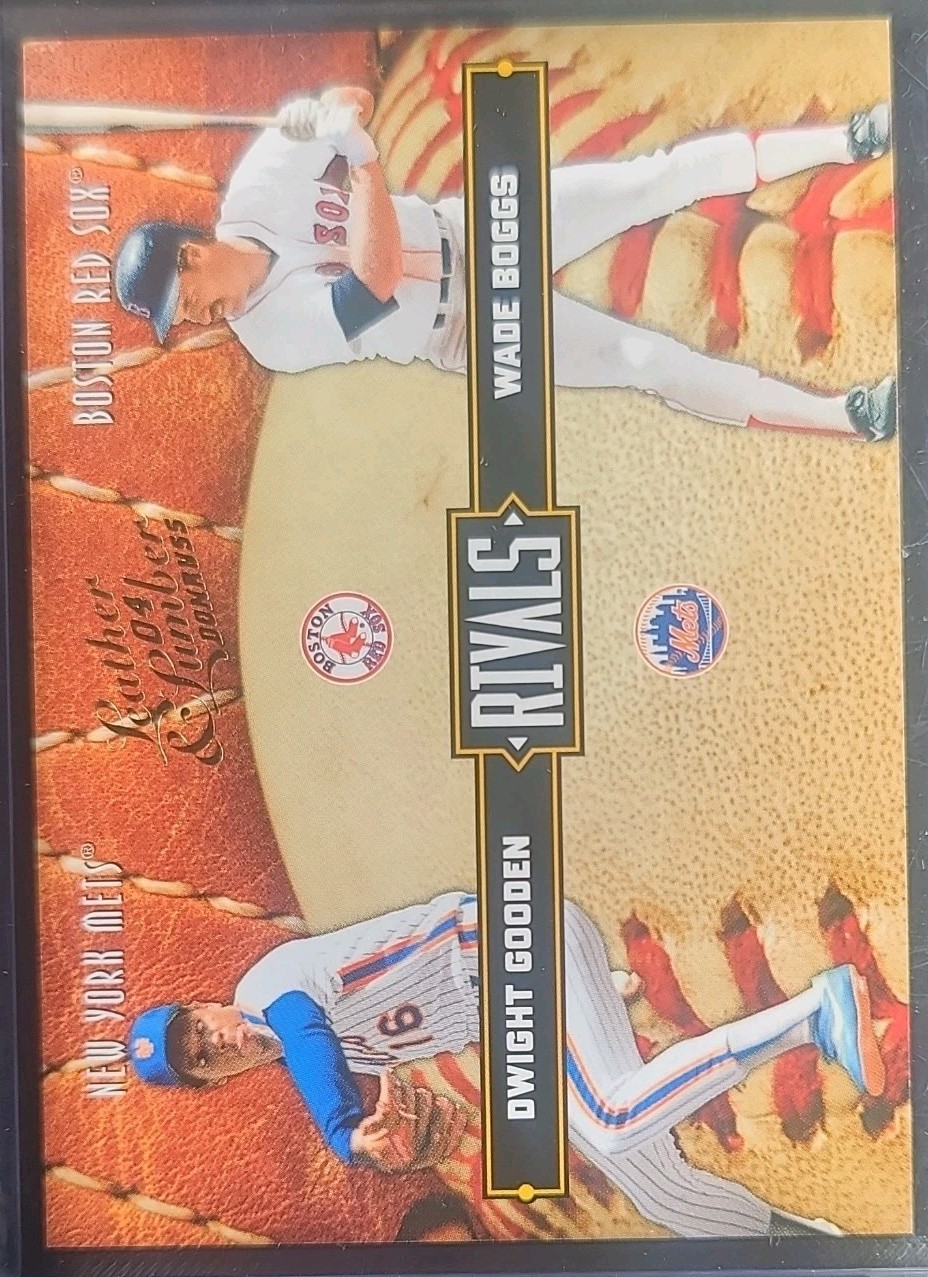 2004 Donruss Leather & Lumber - Rivals Wade Boggs, Dwight Gooden #LLR-14 /2499 2004 Donruss Leather & Lumber - Rivals Wade Boggs, Dwight Gooden #LLR-14 /2499