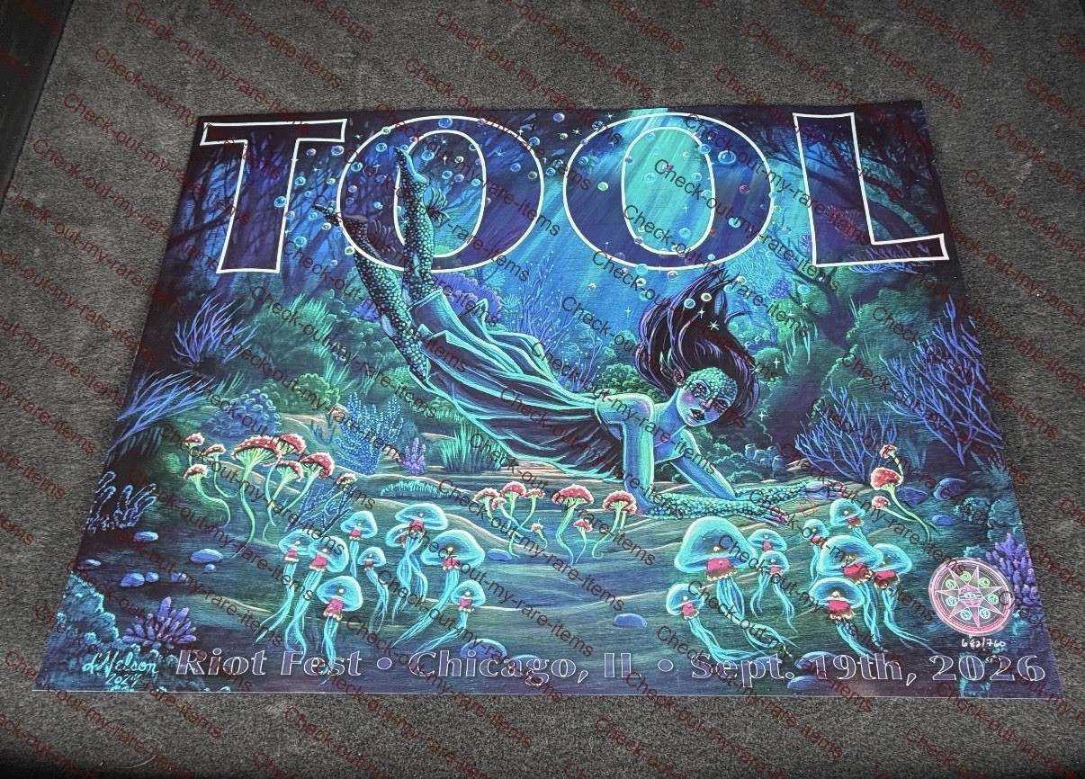 Tool Poster 9/19 2026 Riot Fest Chicago Illinois Douglass Park #760 Lori Nelson