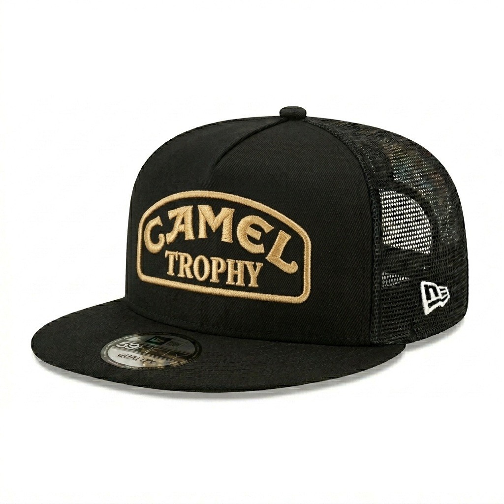 Camel Trophy Logo Embroidered Patch Mesh Back Snapback Trucker Hat