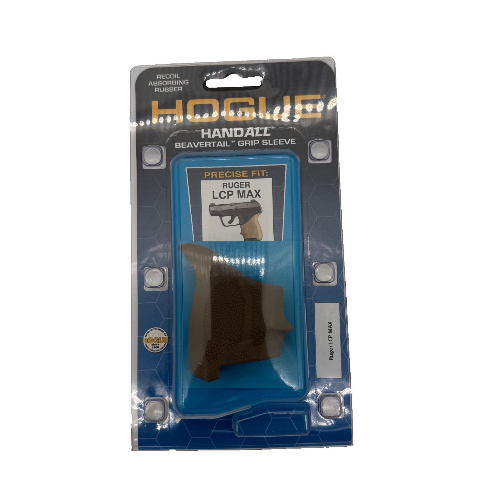 Houge Handall Beavertail Grip Sleeve Rueger LCP MAX Durable Rubber - BRAND NEW