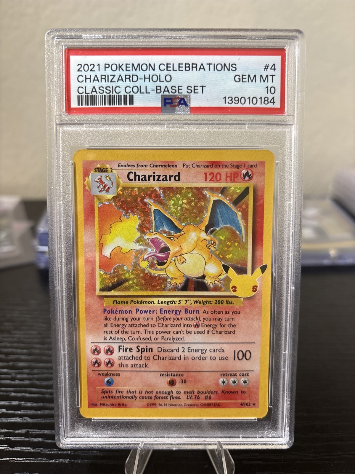 2021 POKEMON CELEBRATIONS CLASSIC COLLECTION #4 CHARIZARD-HOLO PSA 10 2021 POKEMON CELEBRATIONS CLASSIC COLLECTION #4 CHARIZARD-HOLO PSA 10
