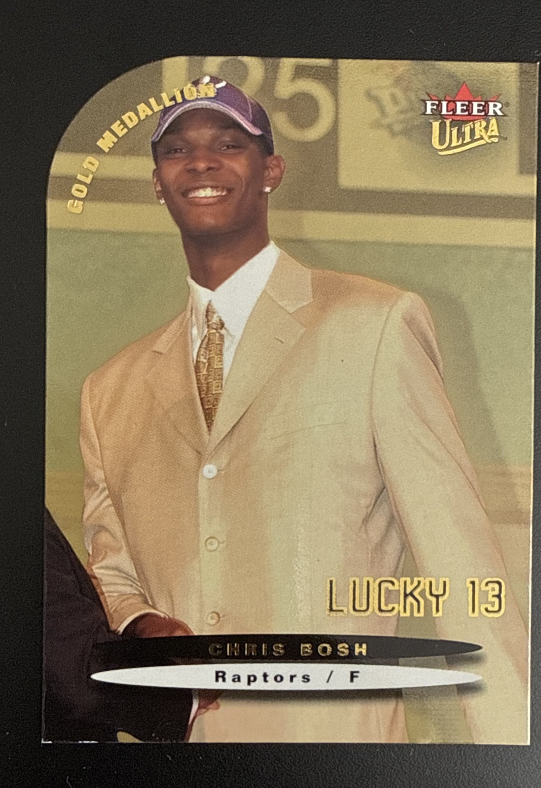 2003-04 Fleer Ultra - Lucky 13 Chris Bosh #174 Gold Medallion (RC)