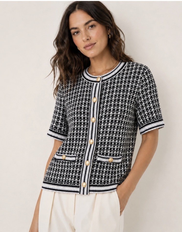 NWT New $149 Talbots Women’s Cotton Tweed Blue Cardigan Sweater Jacket L NWT New $149 Talbots Women’s Cotton Tweed Blue Cardigan Sweater Jacket L