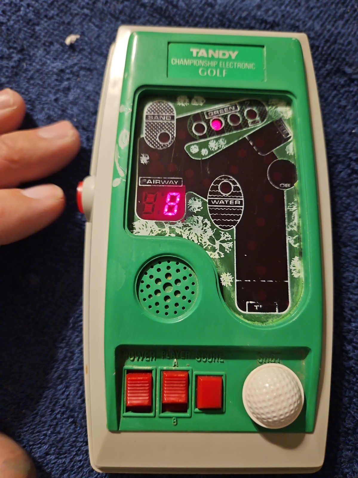 Vintage 1983 Tandy Championship Electronic Golf Handheld Game - Cleaned & Tested