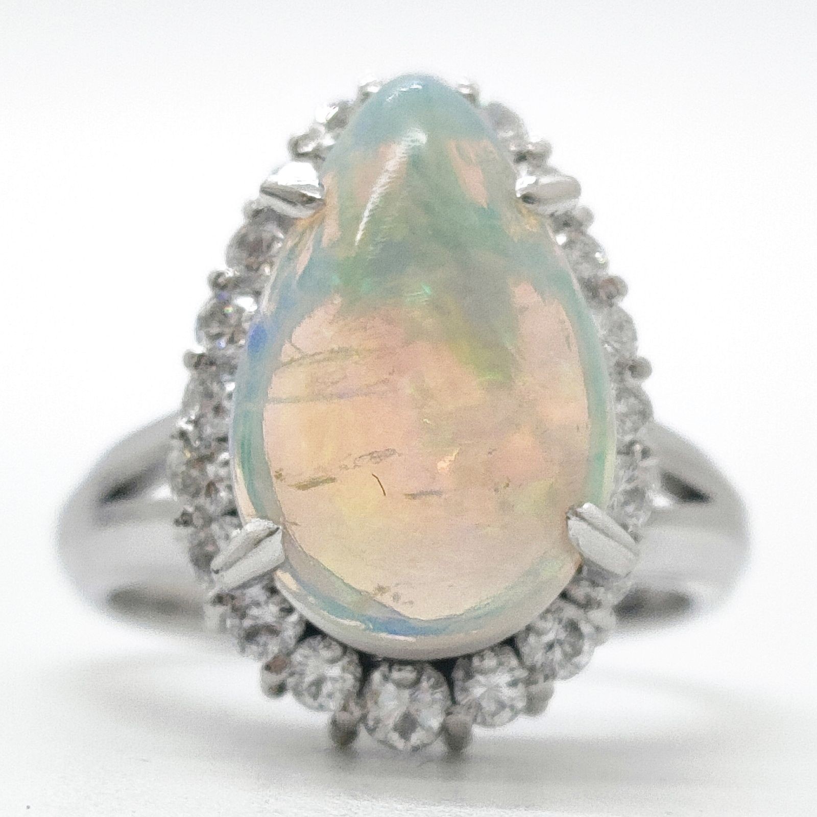 Jewelry Ring Opal 2.53ct Platinum 2344363