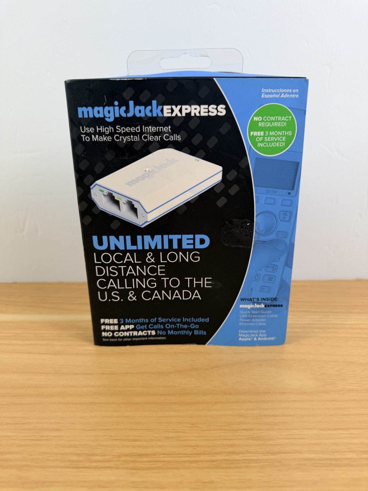 Magic Jack Express Unlimited Calling to U.S. & Canada  Adapter
