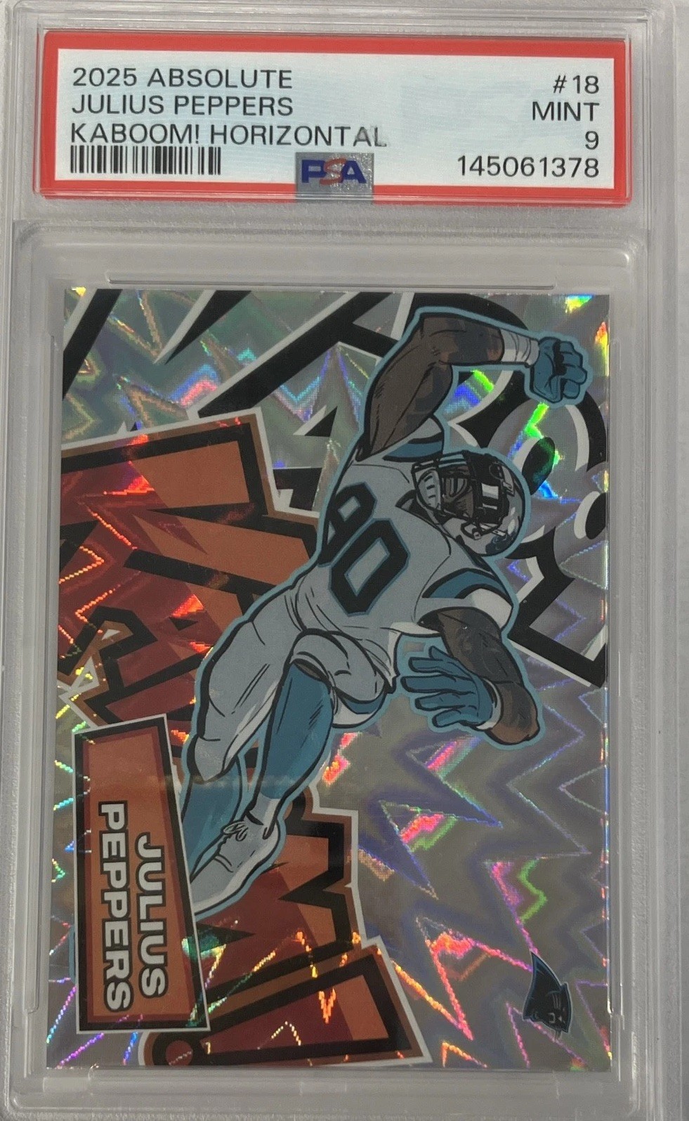 2025 Panini Absolute - Kaboom Horizontal Julius Peppers #18 2025 Panini Absolute - Kaboom Horizontal Julius Peppers #18