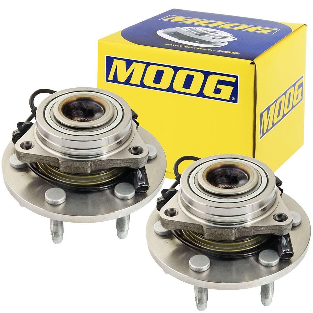 Pair MOOG-515096 Front Wheel Bearing & Hub For Silverado Suburban Yukon Sierra