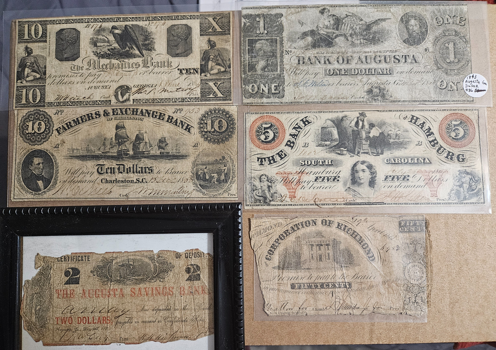 OLD SOUTH PRE-CIVIL WAR CURRENCY OLD SOUTH PRE-CIVIL WAR CURRENCY