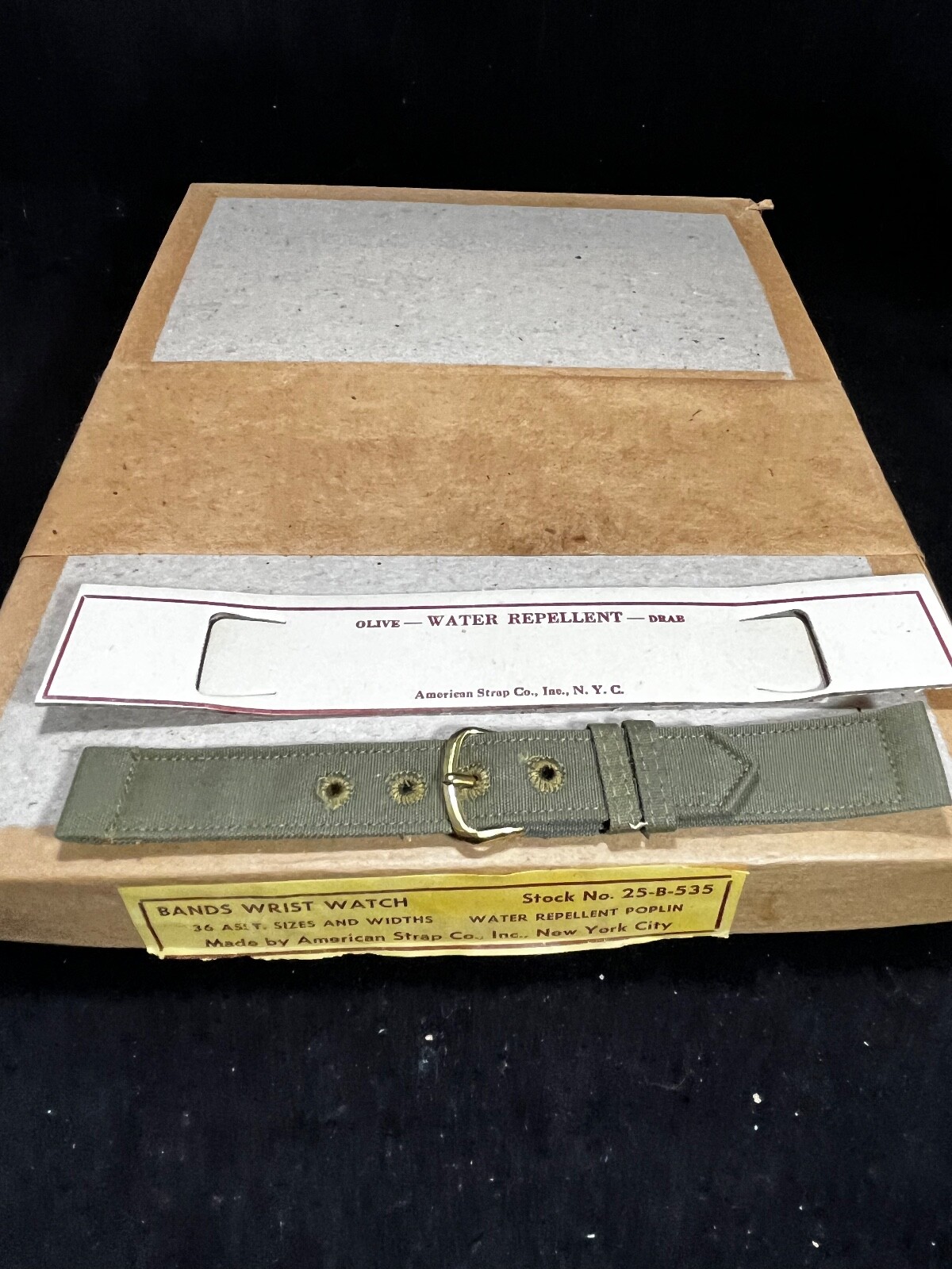 Vintage WW2 Watch Band US Military Issue Surplus NOS 16mm 5/8\
