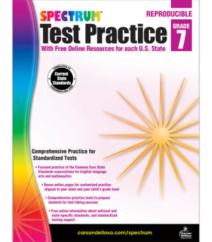 Spectrum Test Practice, Grade 7 - Paperback By Spectrum - GOOD Spectrum Test Practice, Grade 7 - Paperback By Spectrum - GOOD