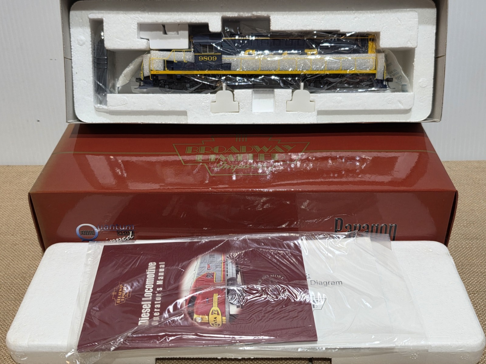 HO BROADWAY LIMITED 301 ALCO RSD-15 SANTA FE ATSF #9809 w/DCC SOUND